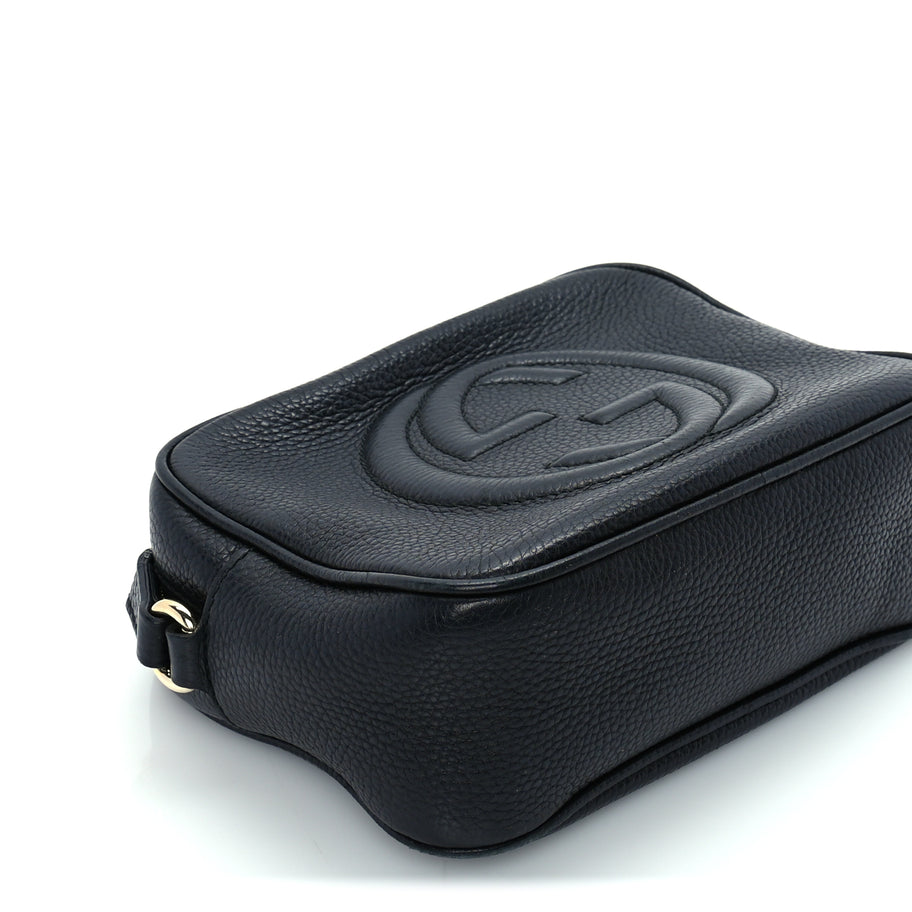 Gucci Pebbled Calfskin Small Soho Disco Bag  Black Image 7