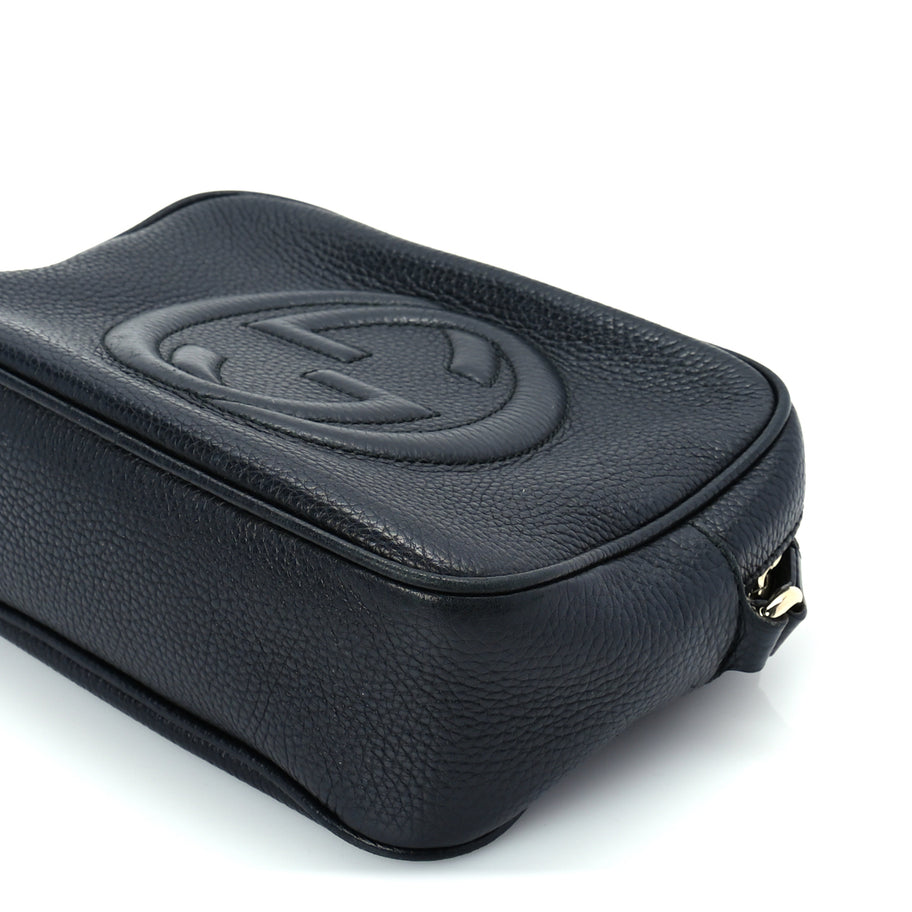 Gucci Pebbled Calfskin Small Soho Disco Bag  Black Image 8