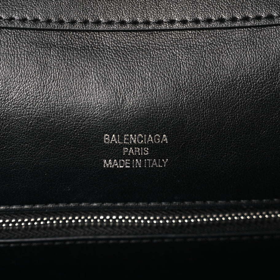 Balenciaga Natural Smooth Calfskin Medium Rodeo Top Handle Handbag Black Image 5