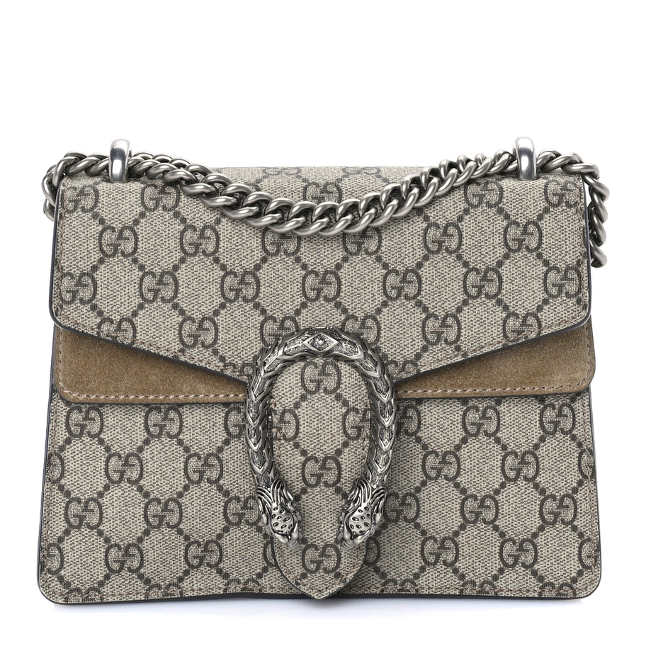 Gucci GG Supreme Monogram Mini Dionysus Shoulder Bag  Taupe Image 1