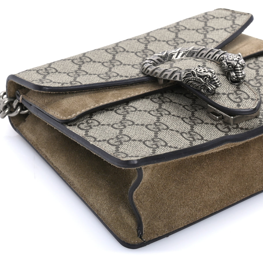 Gucci GG Supreme Monogram Mini Dionysus Shoulder Bag  Taupe Image 7