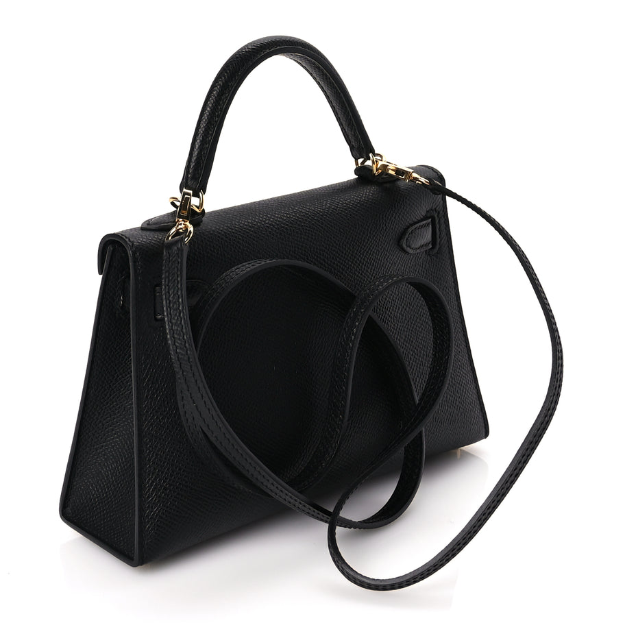 Hermes Epsom Mini Kelly Sellier 20 Black Image 2