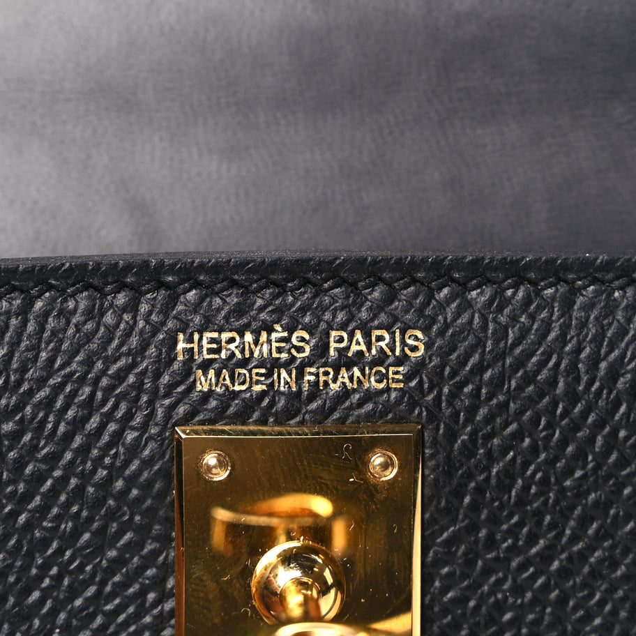 Hermes Epsom Mini Kelly Sellier 20 Black Image 5