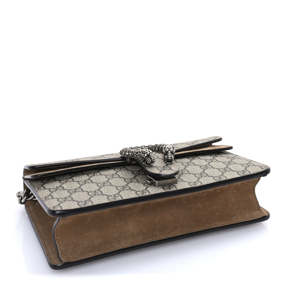 Gucci GG Supreme Monogram Small Dionysus Shoulder Bag Taupe Image 3