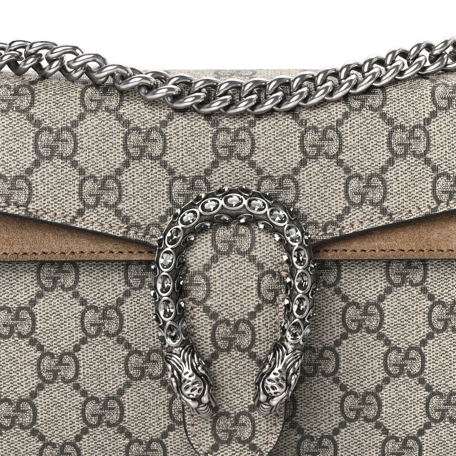 Gucci GG Supreme Monogram Small Dionysus Shoulder Bag Taupe Image 6