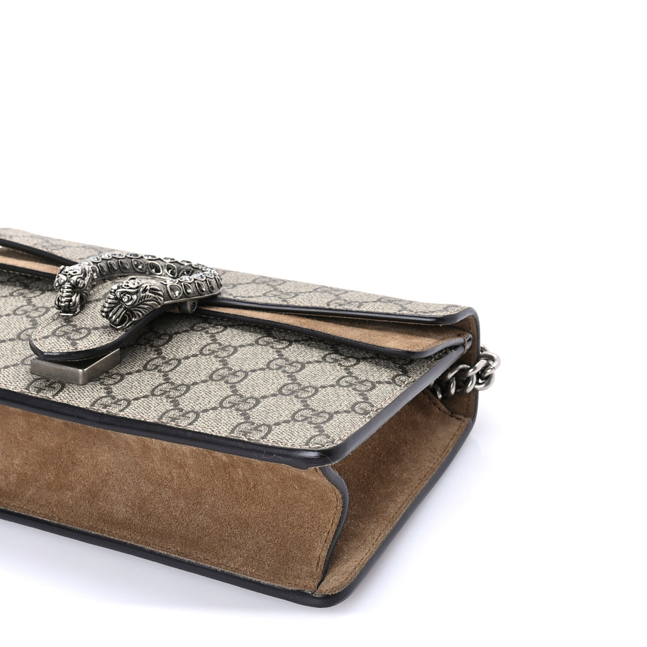 Gucci GG Supreme Monogram Small Dionysus Shoulder Bag Taupe Image 8