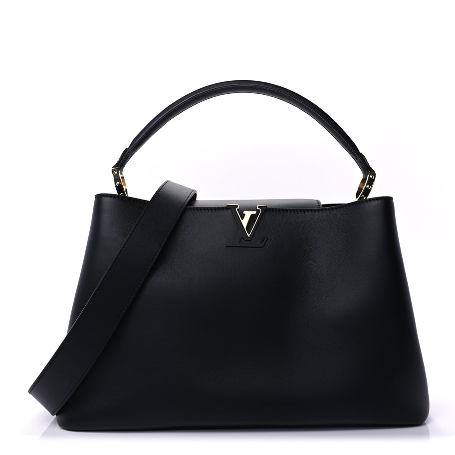 Louis Vuitton Smooth Calfskin Capucines GM Souple  Black Image 1