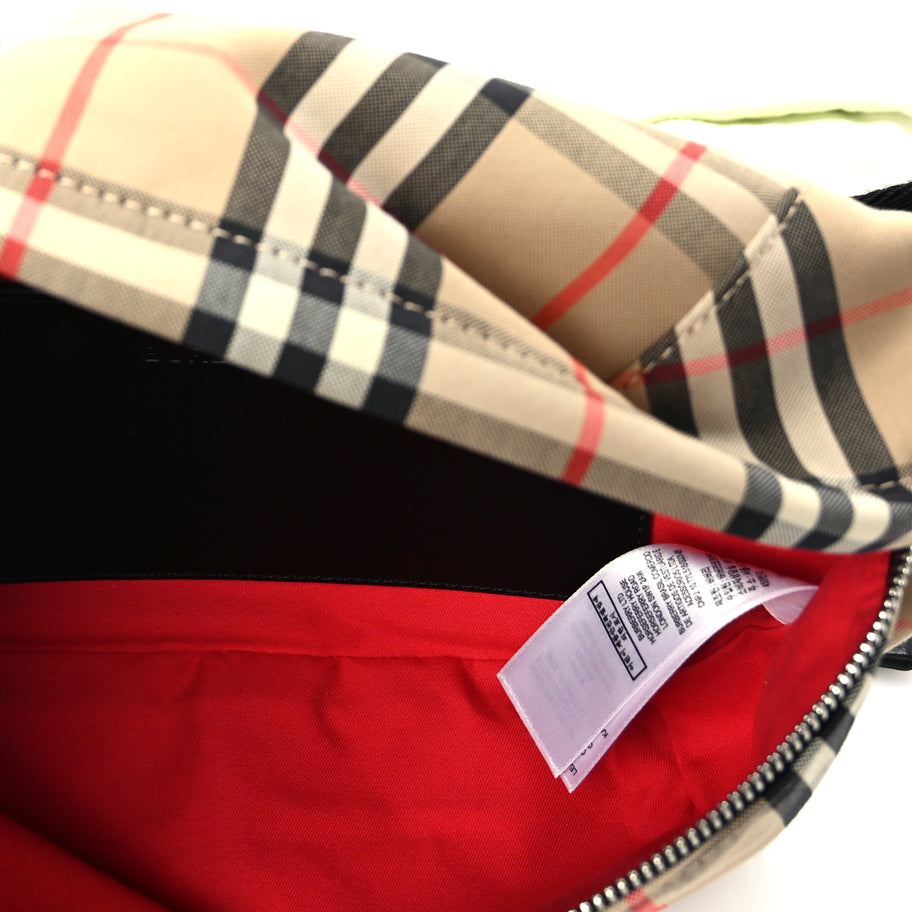 Burberry Nylon Vintage Check Medium Sonny Bum Bag Archive  Beige Black Image 4