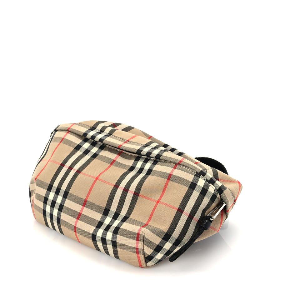 Burberry Nylon Vintage Check Medium Sonny Bum Bag Archive  Beige Black Image 8