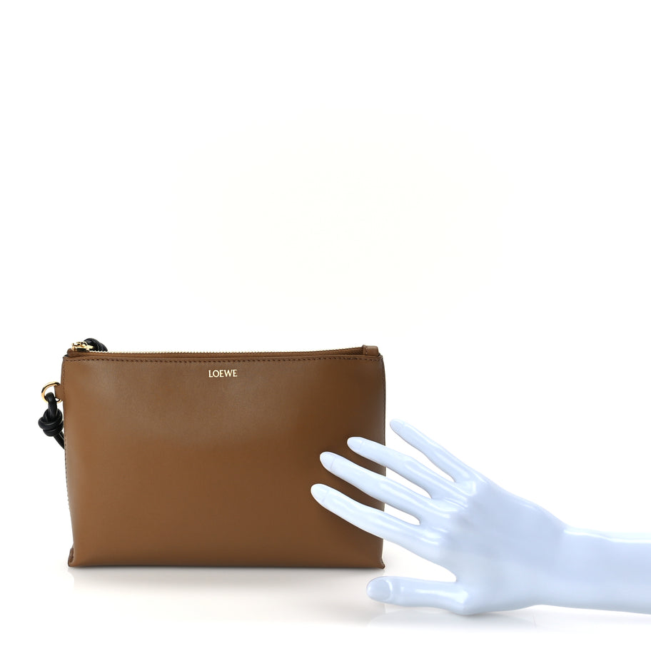 Loewe Nappa Flamenco Knot Pouch Oak Black Image 2