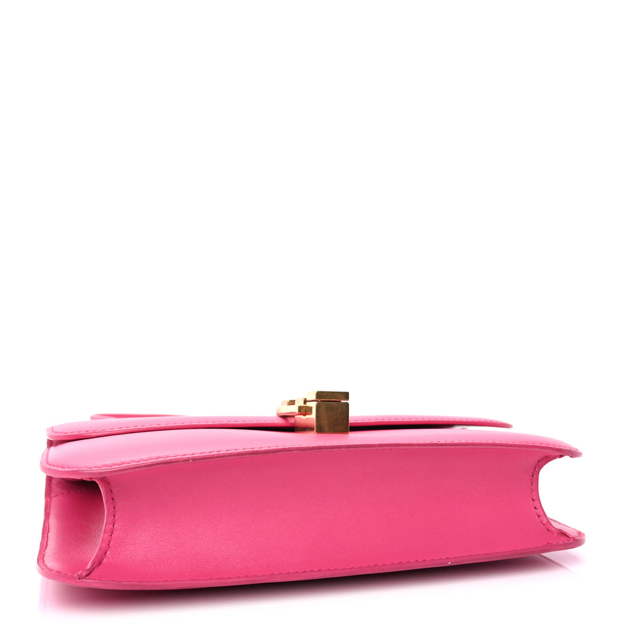 Saint Laurent Smooth Calfskin Le Carre Shoulder Bag  Pink Image 3