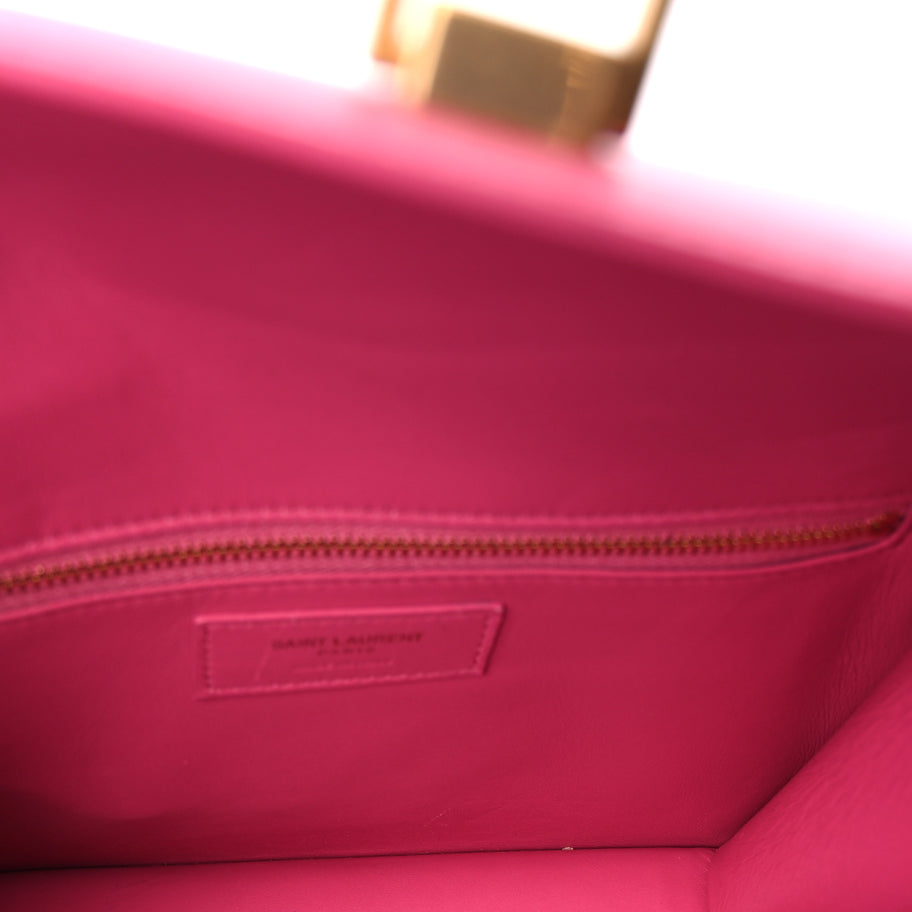 Saint Laurent Smooth Calfskin Le Carre Shoulder Bag  Pink Image 4