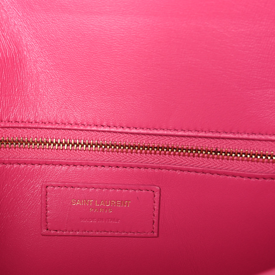 Saint Laurent Smooth Calfskin Le Carre Shoulder Bag  Pink Image 5