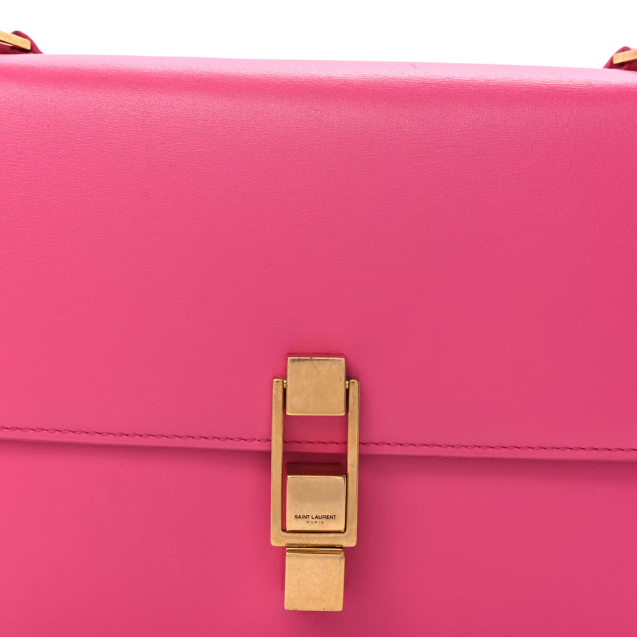 Saint Laurent Smooth Calfskin Le Carre Shoulder Bag  Pink Image 6