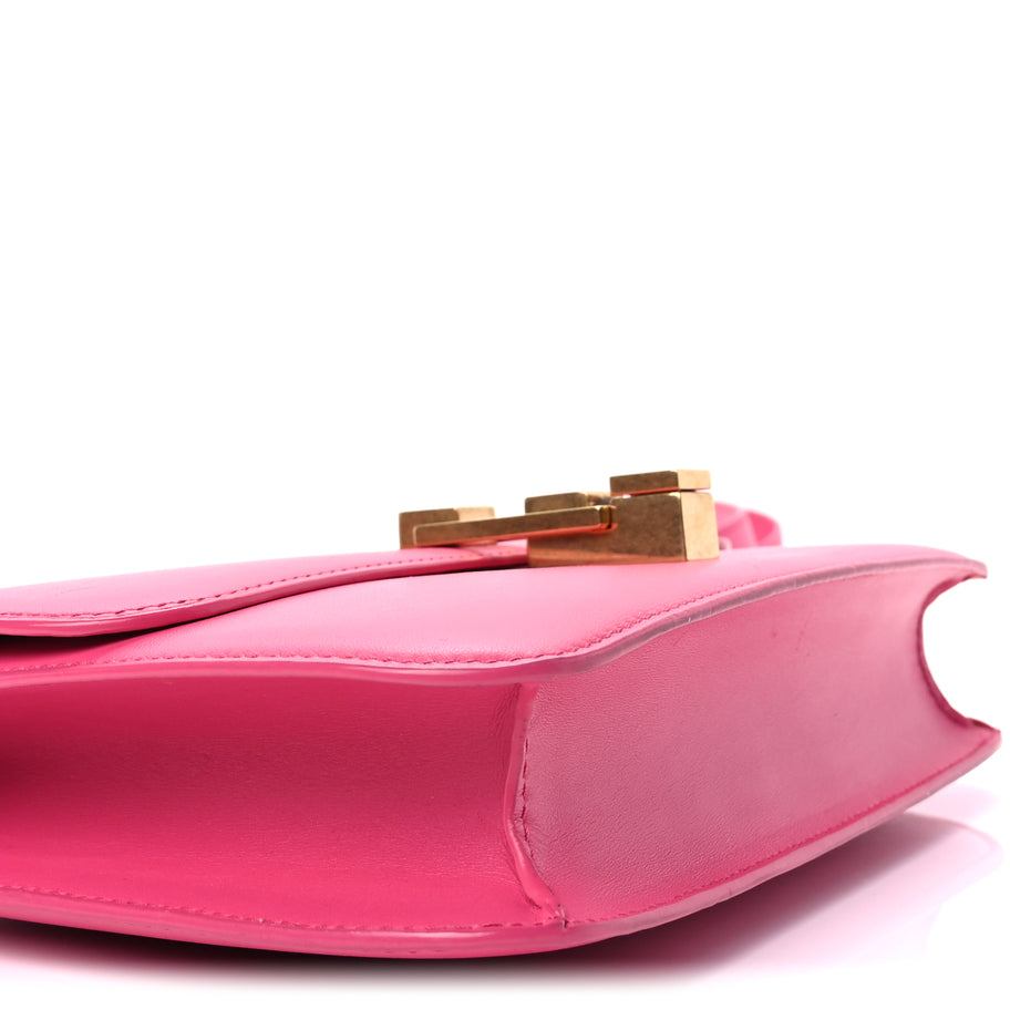 Saint Laurent Smooth Calfskin Le Carre Shoulder Bag  Pink Image 8