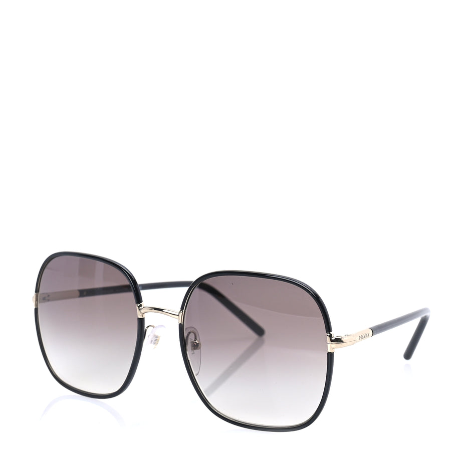 Prada Acetate Round Sunglasses SPR67X  Black Image 1