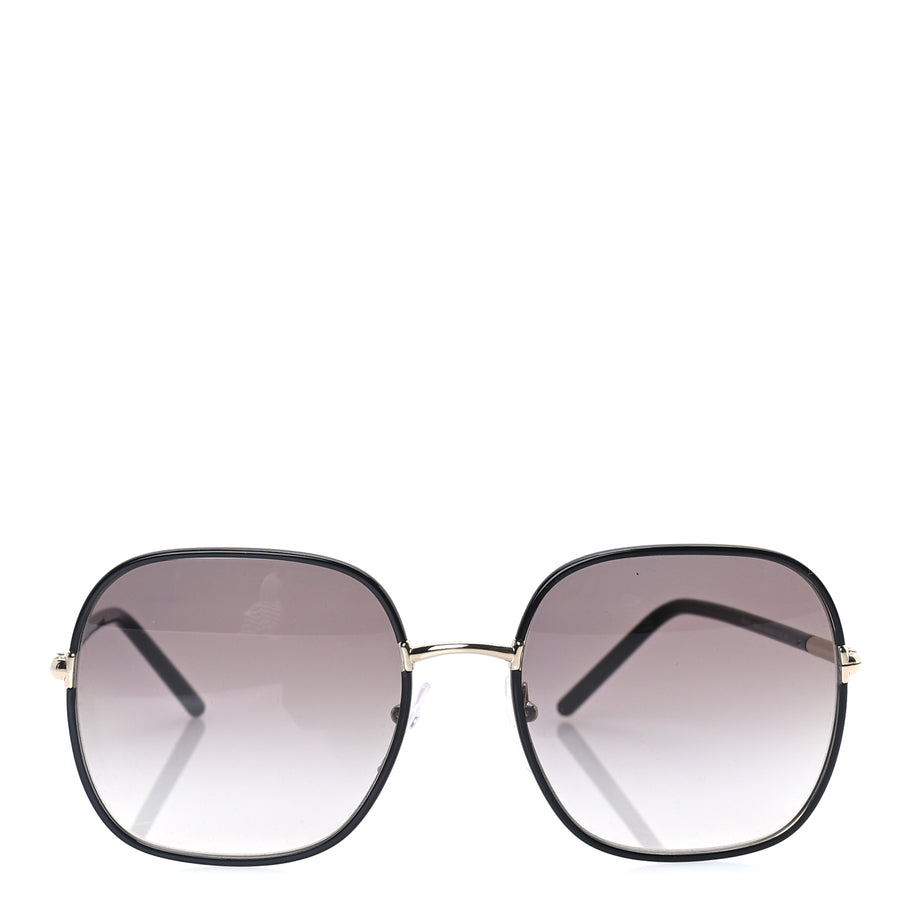 Prada Acetate Round Sunglasses SPR67X  Black Image 2