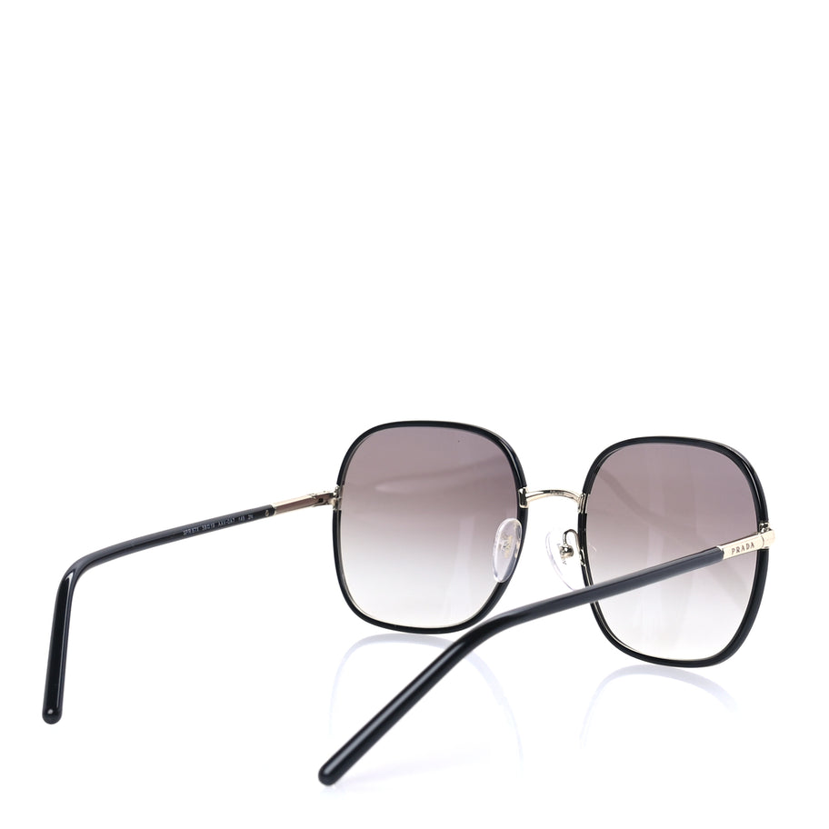Prada Acetate Round Sunglasses SPR67X  Black Image 4
