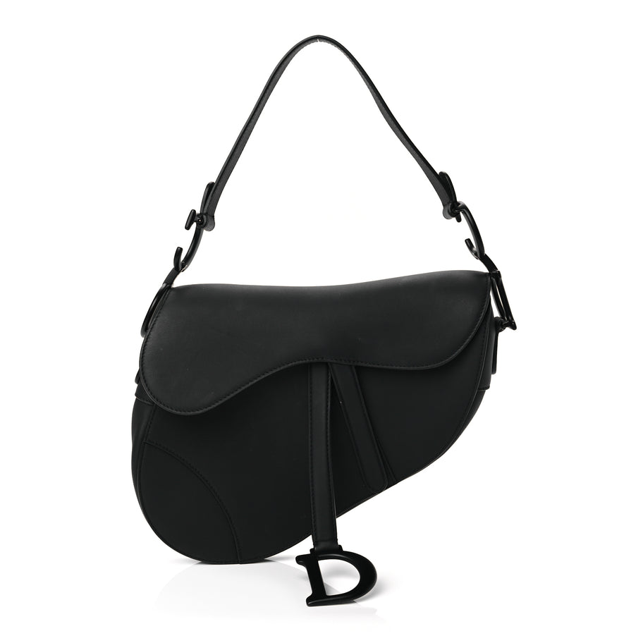 Christian Dior Ultra Matte Calfskin Saddle Bag Black Image 1