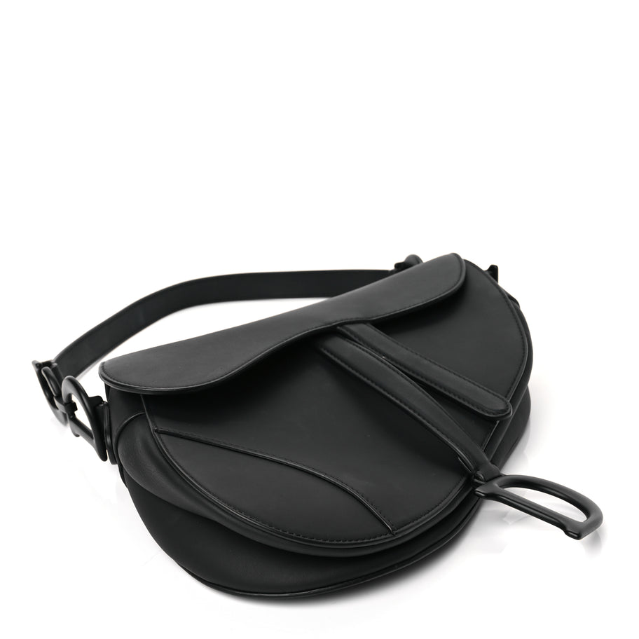 Christian Dior Ultra Matte Calfskin Saddle Bag Black Image 3