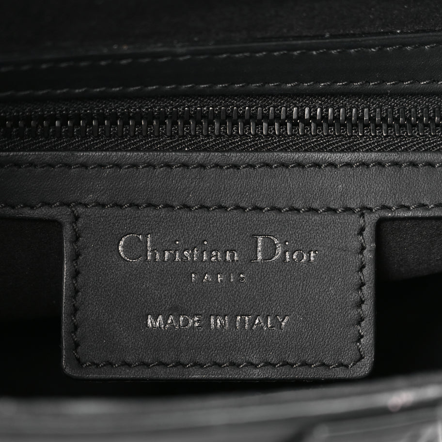 Christian Dior Ultra Matte Calfskin Saddle Bag Black Image 5