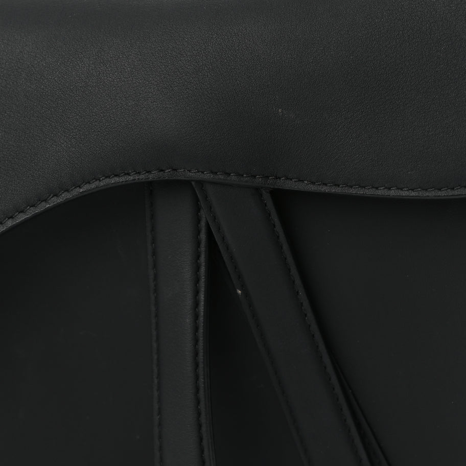 Christian Dior Ultra Matte Calfskin Saddle Bag Black Image 7