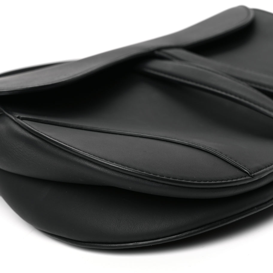 Christian Dior Ultra Matte Calfskin Saddle Bag Black Image 8