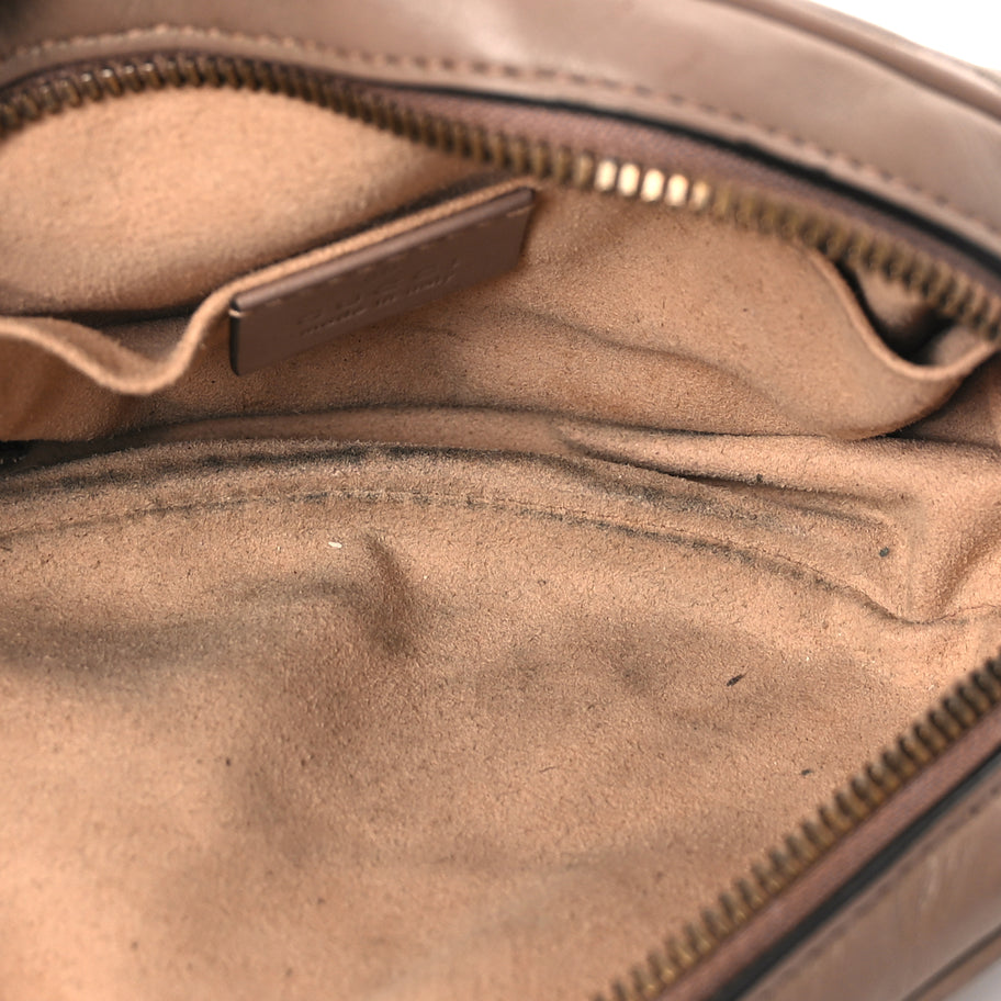 Gucci Calfskin Matelasse GG Marmont Belt Bag 85 34 Porcelain Rose Image 13