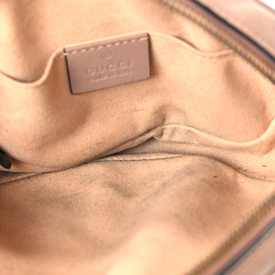 Gucci Calfskin Matelasse GG Marmont Belt Bag 85 34 Porcelain Rose Image 4