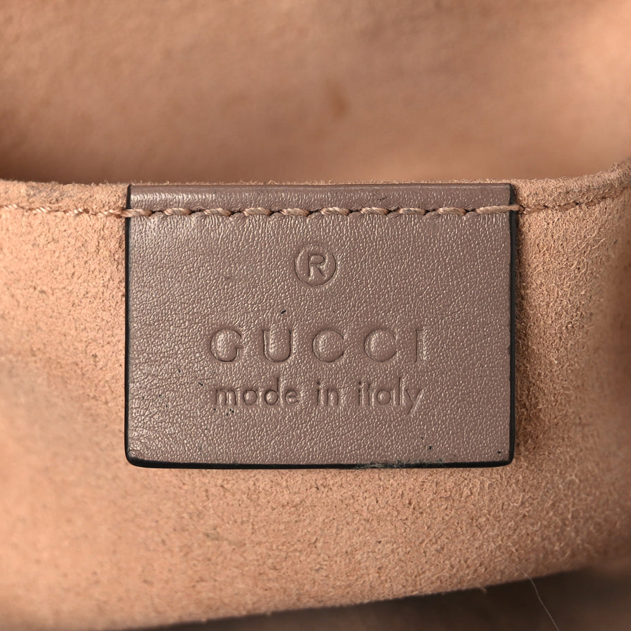 Gucci Calfskin Matelasse GG Marmont Belt Bag 85 34 Porcelain Rose Image 5