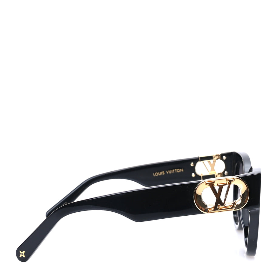 Louis Vuitton Acetate LV Link Square Sunglasses Z1478W  Black Image 3