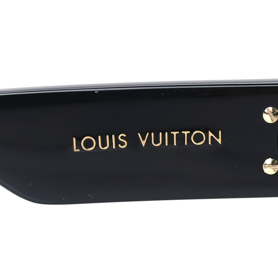 Louis Vuitton Acetate LV Link Square Sunglasses Z1478W  Black Image 5