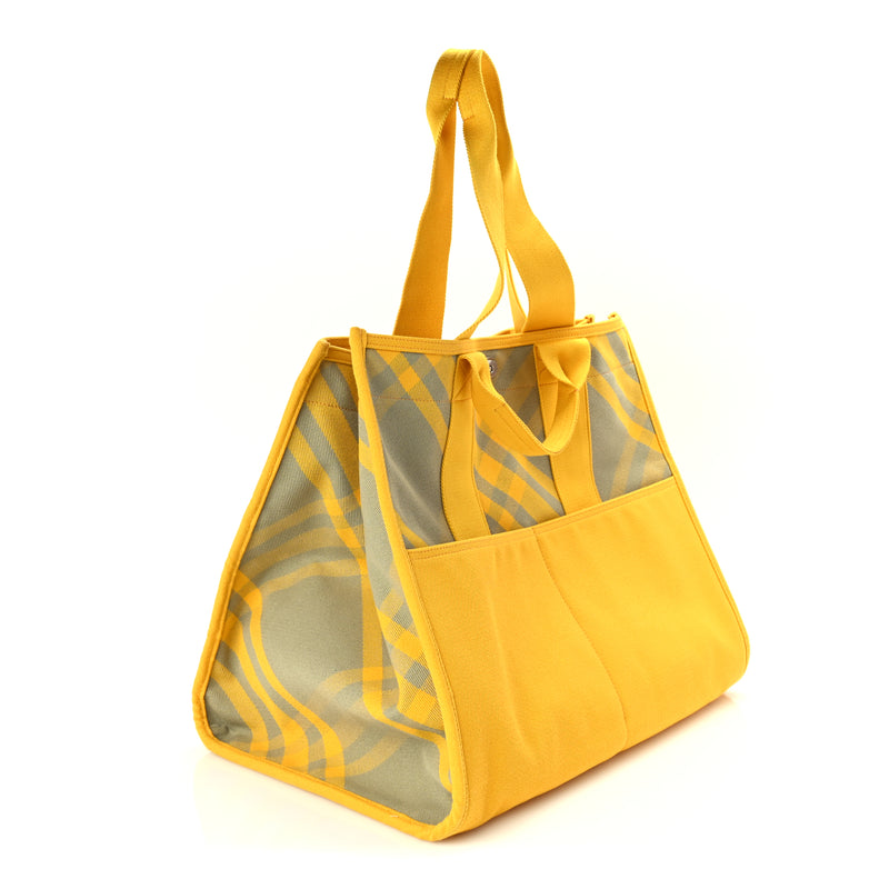  Burberry Nova Check XL Shopper Tote  Hunter
