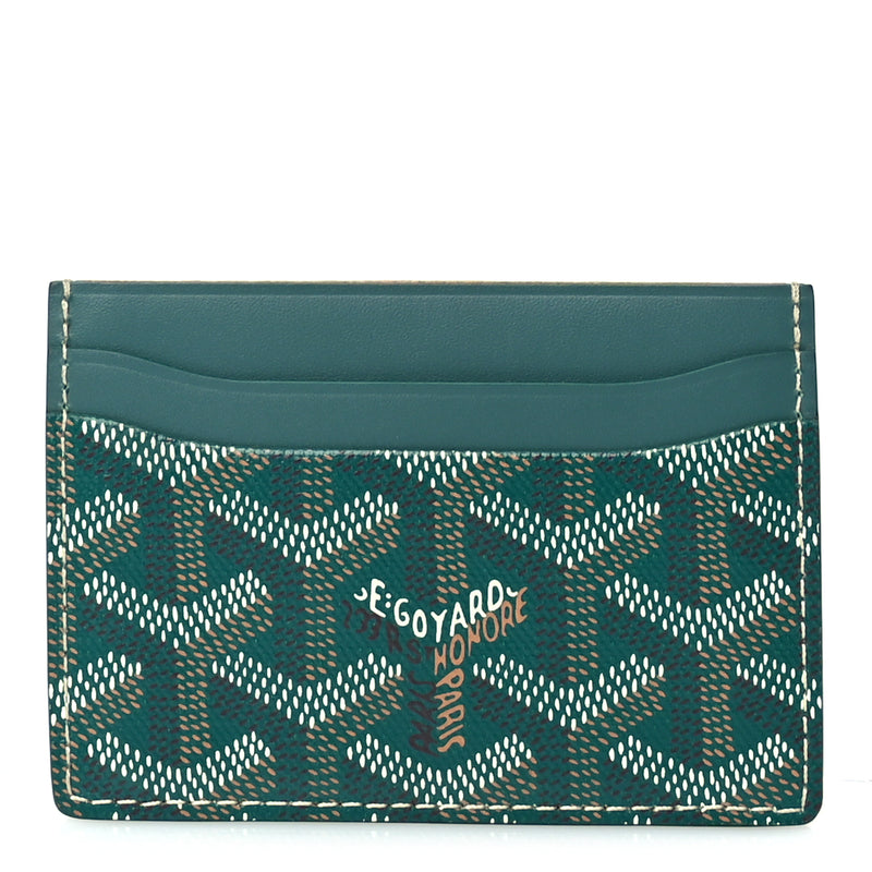  Goyard Goyardine Saint Sulpice Card Holder Green