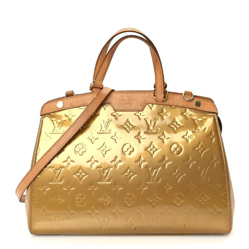  Louis Vuitton Vernis Brea MM Beige Poudre