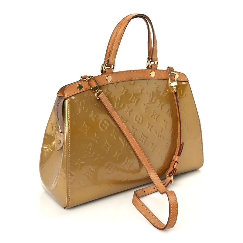  Louis Vuitton Vernis Brea MM Beige Poudre