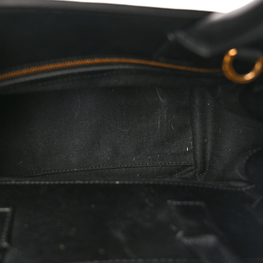 Mulberry Calf Hair Calfskin Leopard Print Small Belted Bayswater Tote Black Image 4