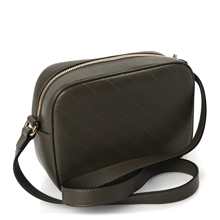 Gucci Sakai Be Green Calfskin Diagonal Stitched Small Blondie Shoulder Bag Craclet Brown Image 2