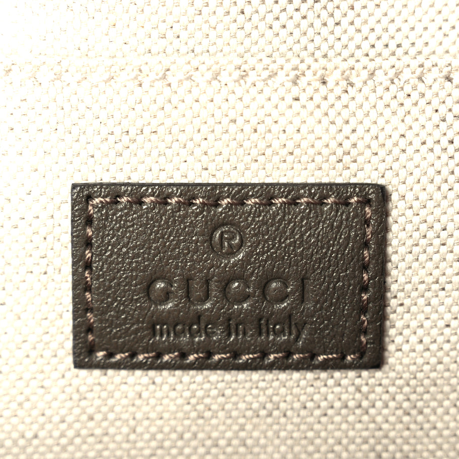 Gucci Sakai Be Green Calfskin Diagonal Stitched Small Blondie Shoulder Bag Craclet Brown Image 5