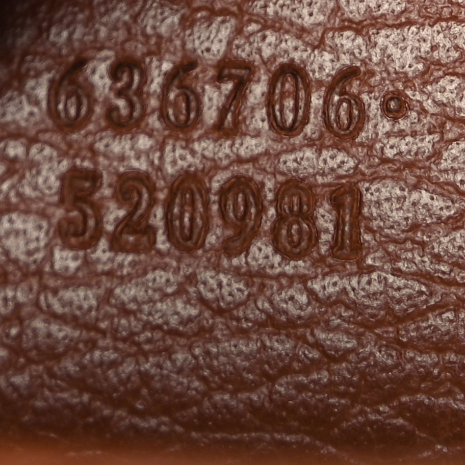 Gucci New Denim GG Monogram Calfskin Small Jackie 1961 Hobo Blue Tea Cuir Image 6