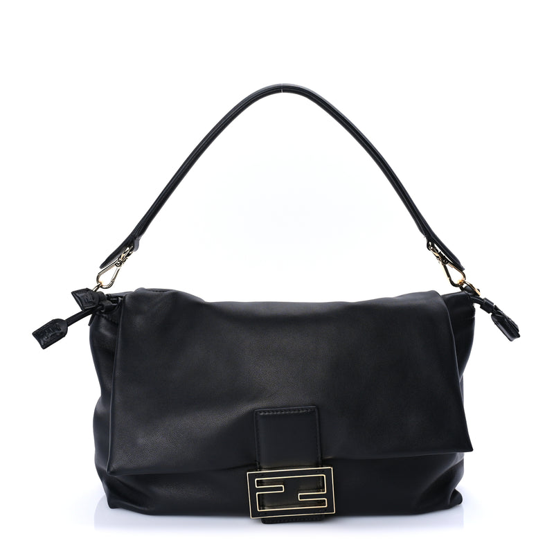  Fendi Nappa Large Mamma Baguette Black