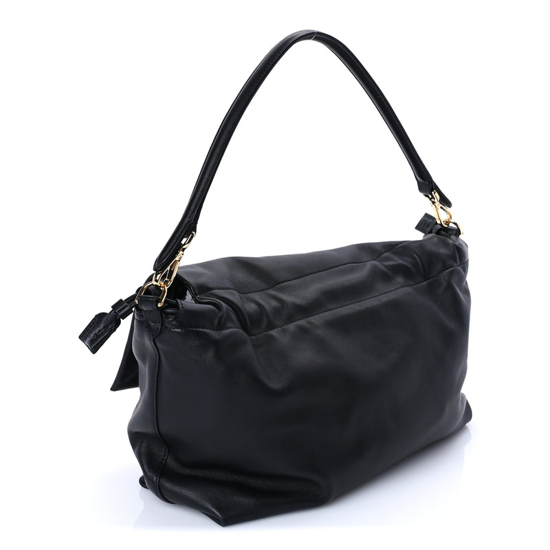  Fendi Nappa Large Mamma Baguette Black