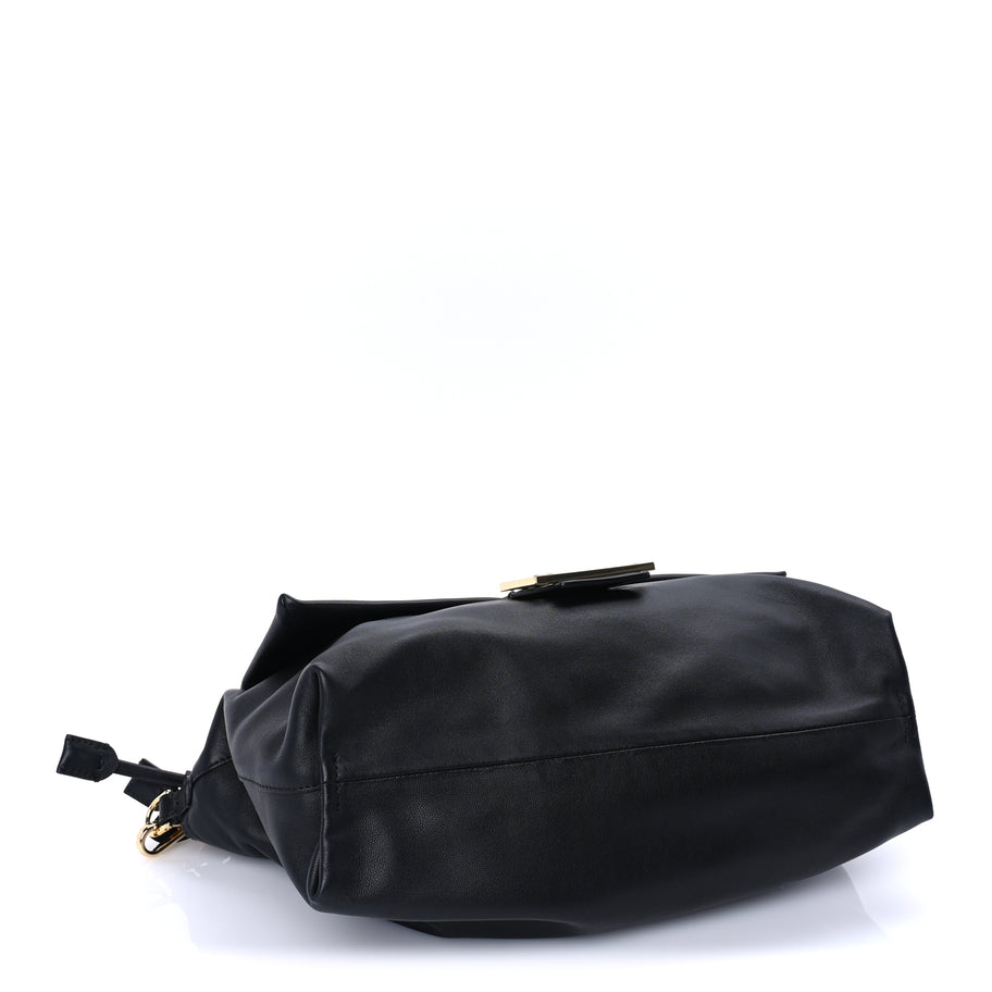 Fendi Nappa Large Mamma Baguette Black Image 3
