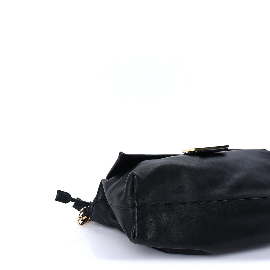 Fendi Nappa Large Mamma Baguette Black Image 7