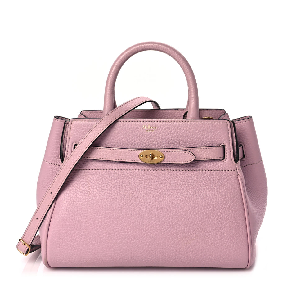 Mulberry Heavy Grain Calfskin Small Belted Bayswater Tote Powder Pink Powder Pink Image 1