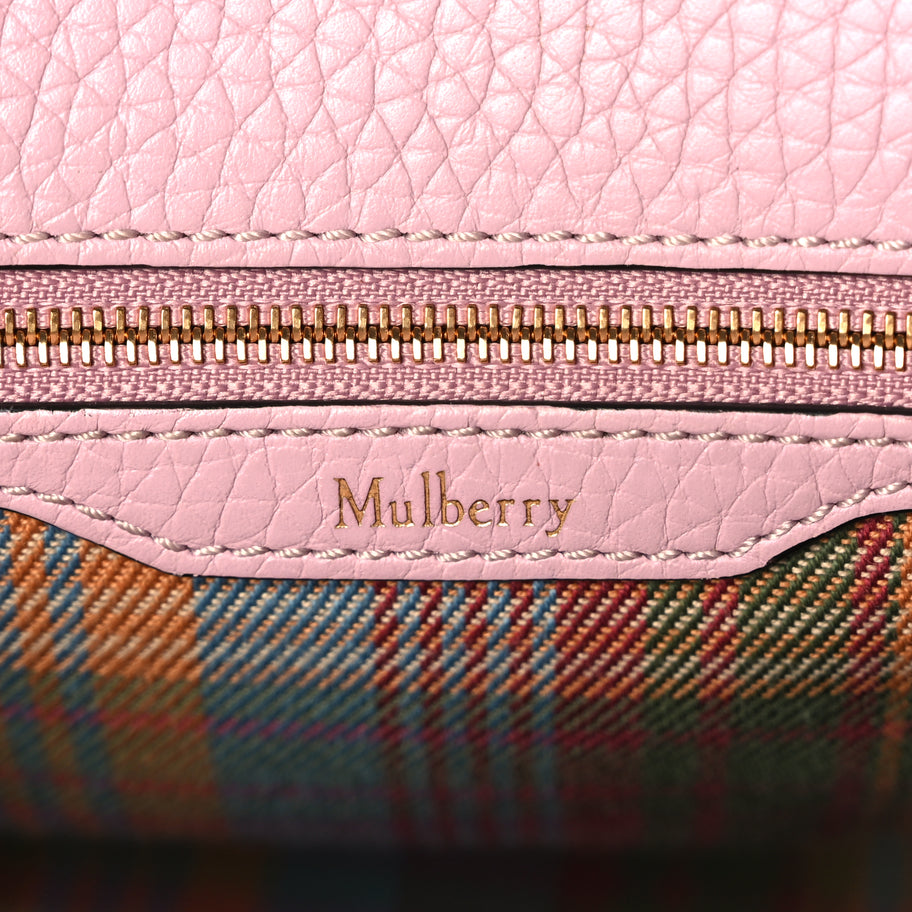 Mulberry Heavy Grain Calfskin Small Belted Bayswater Tote Powder Pink Powder Pink Image 5