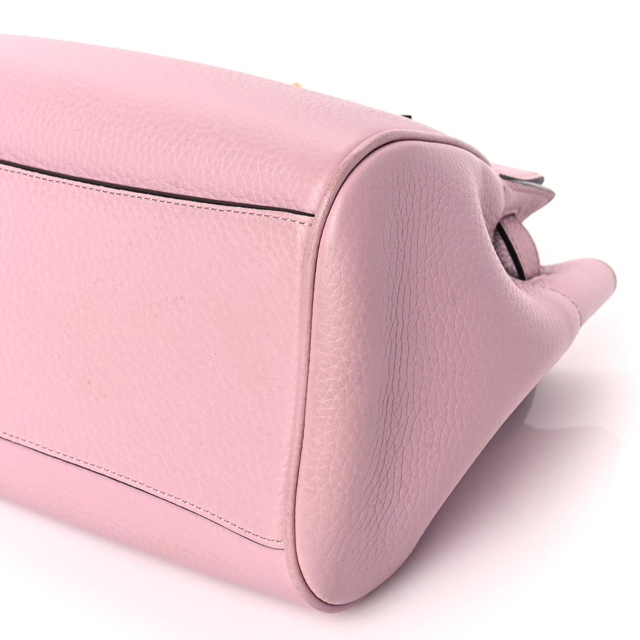 Mulberry Heavy Grain Calfskin Small Belted Bayswater Tote Powder Pink Powder Pink Image 7