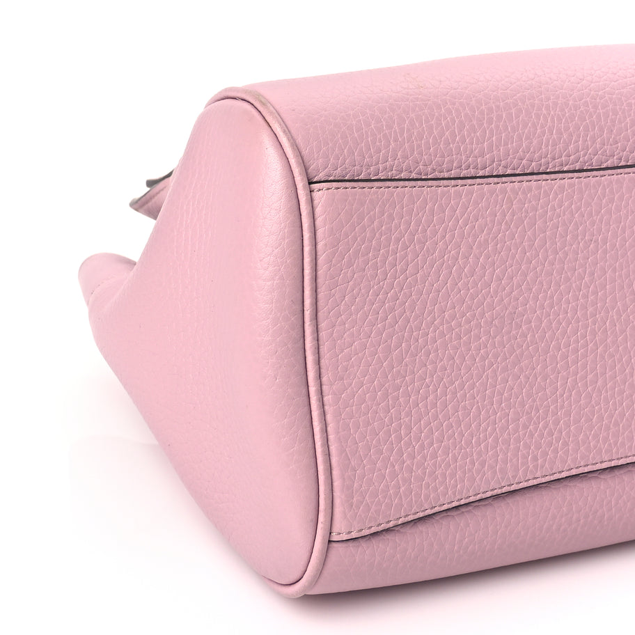 Mulberry Heavy Grain Calfskin Small Belted Bayswater Tote Powder Pink Powder Pink Image 8