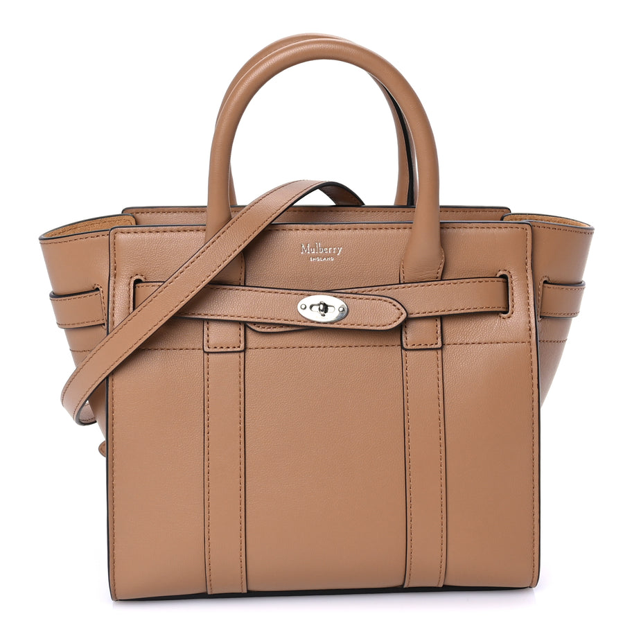 Mulberry Micro Classic Grain Mini Zipped Bayswater Sable Image 1