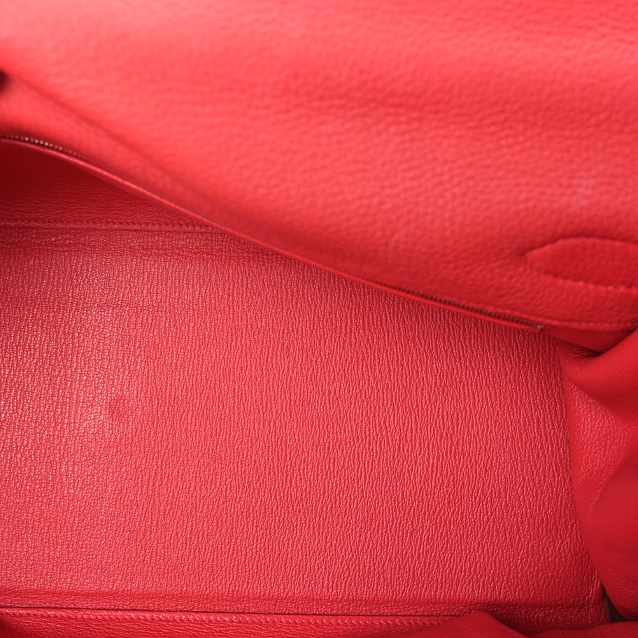 Hermes Clemence Shoulder Kelly 40  Bougainvillea Image 4